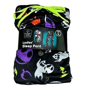 TIM Burtons The Nightmare Before Christmas Ladies Sleep Pant (Sz L)